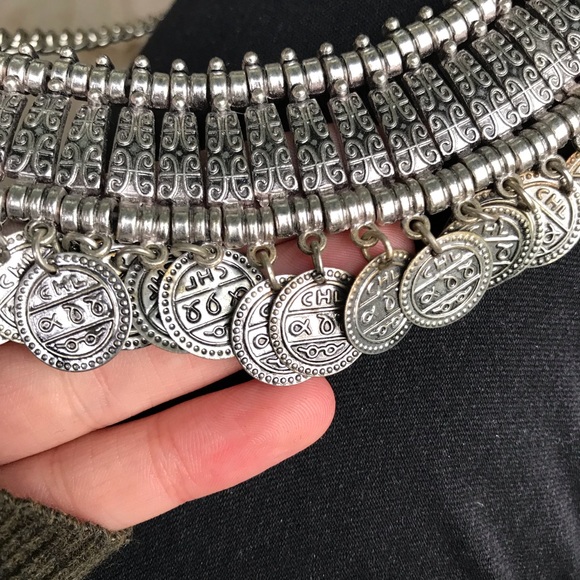 boho silver necklace - Picture 3 of 3